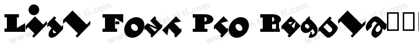 Lidl Font Pro Regula字体转换